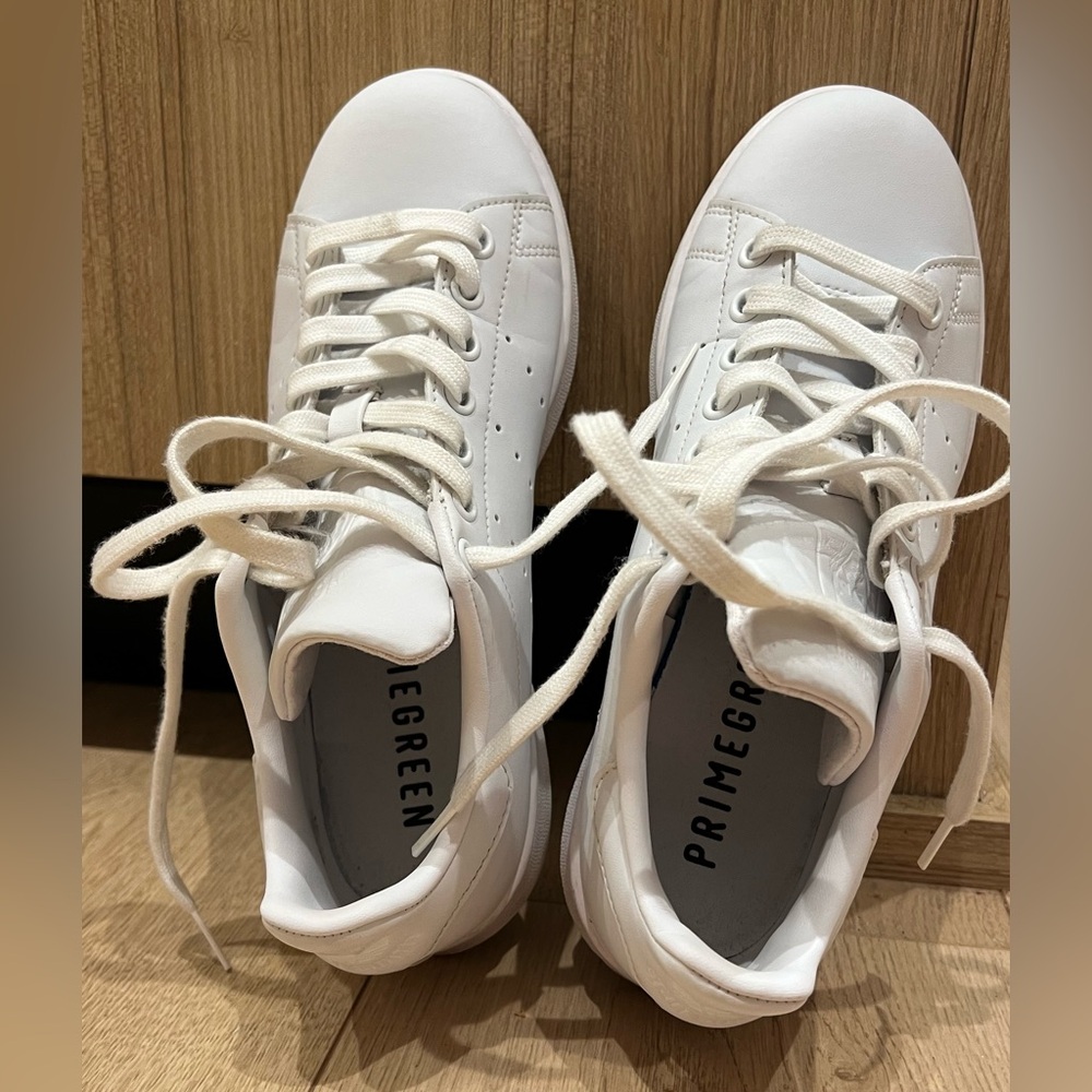 Adidas Shoes Size 7 Womens Stan Smith All White Leather - Picture 7 of 8